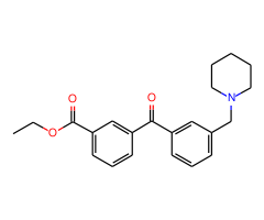 3-carboethoxy-3'-piperidinomethyl benzophenone