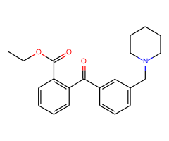 2-carboethoxy-3'-piperidinomethyl benzophenone