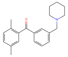 2,5-dimethyl-3'-piperidinomethyl benzophenone