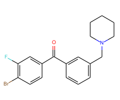 4-bromo-3-fluoro-3'-piperidinomethyl benzophenone