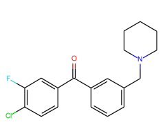 4-chloro-3-fluoro-3'-piperidinomethyl benzophenone