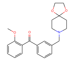 3'-[8-(1,4-dioxa-8-azaspiro[4.5]decyl)methyl]-2-methoxy benzophenone