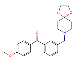 3-[8-(1,4-dioxa-8-azaspiro[4.5]decyl)methyl]-4'-methoxy benzophenone