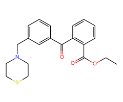 2-carboethoxy-3'-thiomorpholinomethyl benzophenone