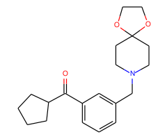 cyclopentyl 3-[8-(1,4-dioxa-8-azaspiro[4.5]decyl)methyl]phenyl ketone