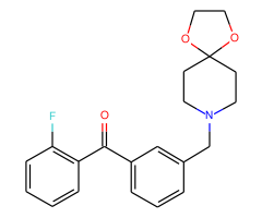 3'-[8-(1,4-dioxa-8-azaspiro[4.5]decyl)methyl]-2-fluorobenzophenone
