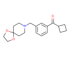 cyclobutyl 3-[8-(1,4-dioxa-8-azaspiro[4.5]decyl)methyl]phenyl ketone