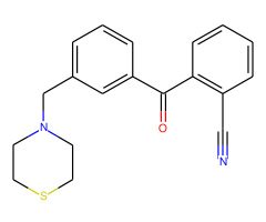 2-cyano-3'-thiomorpholinomethyl benzophenone