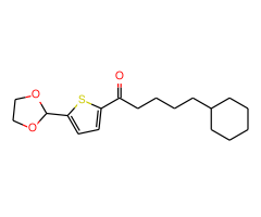 (4-Cyclohexyl)butyl 5-(1,3-dioxolan-2-yl)-2-thienyl ketone