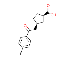cis-3-[2-(4-iodophenyl)-2-oxoethyl]cyclopentane-1-carboxylic acid