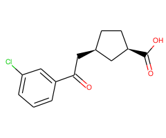 cis-3-[2-(3-chlorophenyl)-2-oxoethyl]cyclopentane-1-carboxylic acid