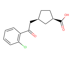 cis-3-[2-(2-chlorophenyl)-2-oxoethyl]cyclopentane-1-carboxylic acid
