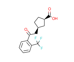 cis-3-[2-oxo-2-(2-trifluoromethylphenyl)ethyl]cyclopentane-1-carboxylic acid