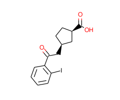 cis-3-[2-(2-iodophenyl)-2-oxoethyl]cyclopentane-1-carboxylic acid