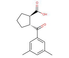 trans-2-(3,5-dimethylbenzoyl)cyclopentane-1-carboxylic acid