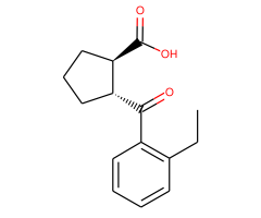 trans-2-(2-ethylbenzoyl)cyclopentane-1-carboxylic acid