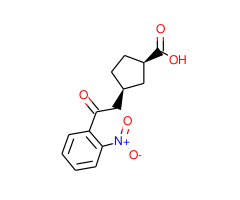 cis-3-[2-oxo-2-(2-nitrophenyl)ethyl]cyclopentane-1-carboxylic acid