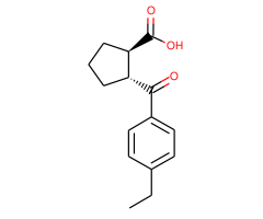 trans-2-(4-ethylbenzoyl)cyclopentane-1-carboxylic acid