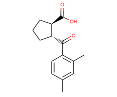 trans-2-(2,4-dimethylbenzoyl)cyclopentane-1-carboxylic acid