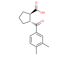 trans-2-(3,4-dimethylbenzoyl)cyclopentane-1-carboxylic acid