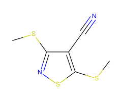 3,5-Bis(methylthio)isothiazole-4-carbonitrile