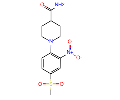 1-[4-(Methylsulfonyl)-2-nitrophenyl]piperidine-4-carboxamide