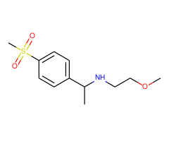 N-(2-Methoxyethyl)-N-{1-[4-(methylsulfonyl)phenyl]ethyl}amine