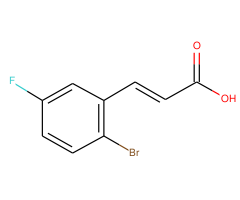 2-Bromo-5-fluorocinnamic acid