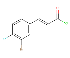 (E)-3-(3-Bromo-4-fluorophenyl)acryloyl chloride