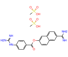 6-[amino(imino)methyl]-2-naphthyl 4-{[amino(imino)methyl]amino}benzoate dimethanesulfonate