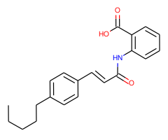 2-(3-(4-Pentylphenyl)acrylamido)benzoic acid