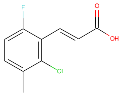 2-Chloro-6-fluoro-3-methylcinnamic acid
