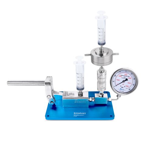 图 手动型微射流均质机+在线脂质体挤出器组合