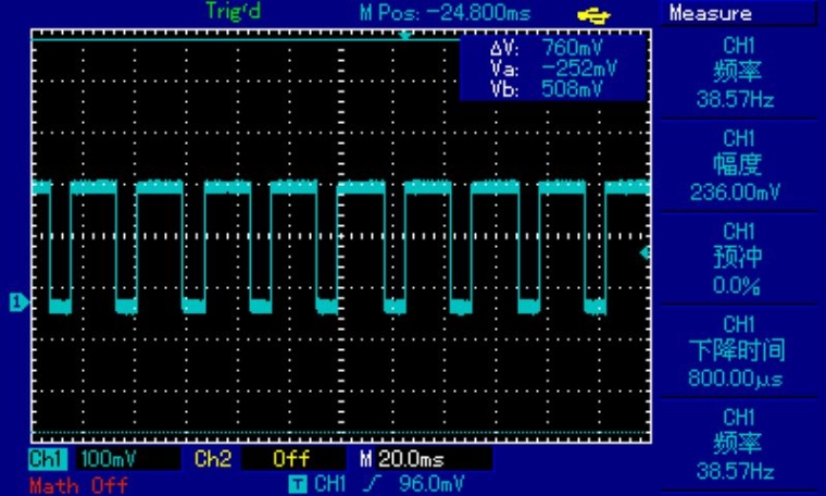 转速传感器输出波形