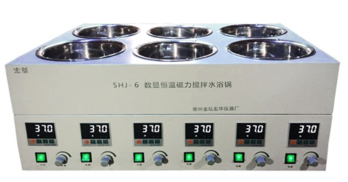 宏华 SHJ-6 恒温磁力搅拌水浴锅展示图