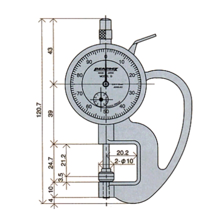 孔雀 G-1.8N 厚度规详情图1