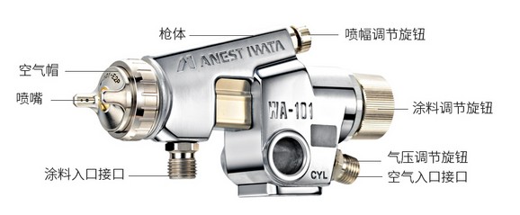 岩田WA-101-132P自动喷漆枪结构图